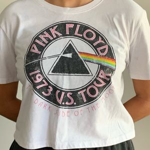 Tilly’s Pink Floyd Crop tee sz Sm